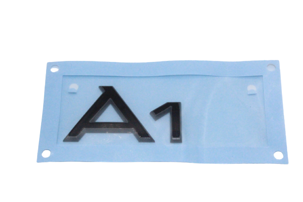 Original Audi A1 Schriftzug, schwarz hinten