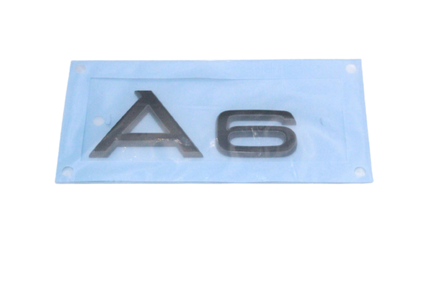 Original Audi A6 Schriftzug, schwarz hinten