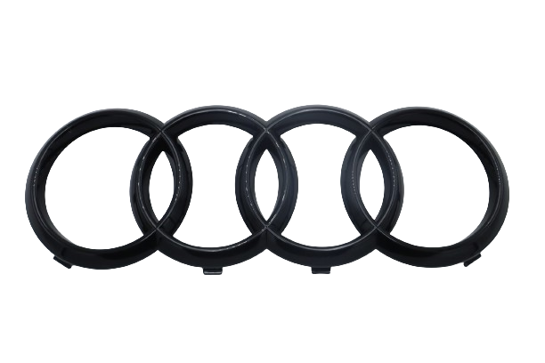 Original Audi A1 A6 A7 RS3 RS4 RS5 Emblem Schriftzug schwarz-glänzend vorne