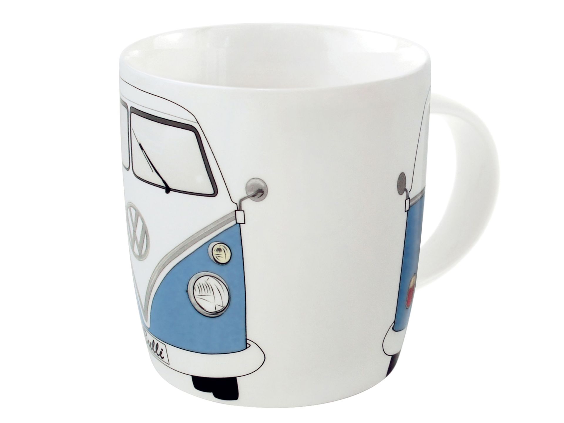 Original VW Bulli T1 Bus, Kaffeetasse Kaffeebecher, blau, 370ml
