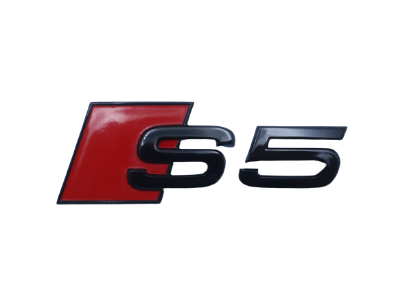 Original Audi S5 Schriftzug, schwarz Heckklappe