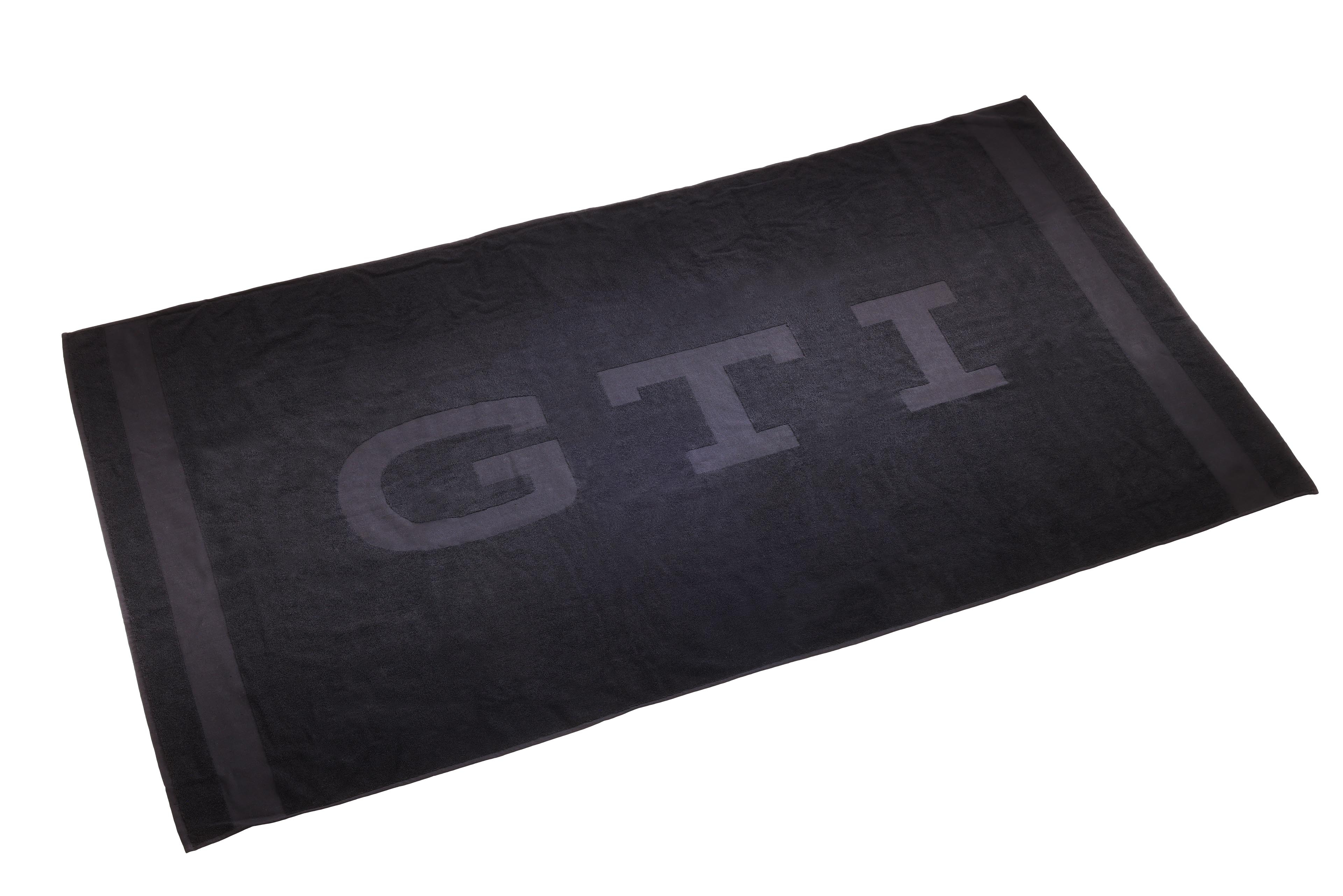Original VW GTI Badetuch Handtuch schwarz