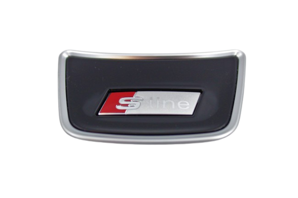 Original Audi S-Line Abdeckung für das Lenkrad Logo Emblem Sportlenkrad