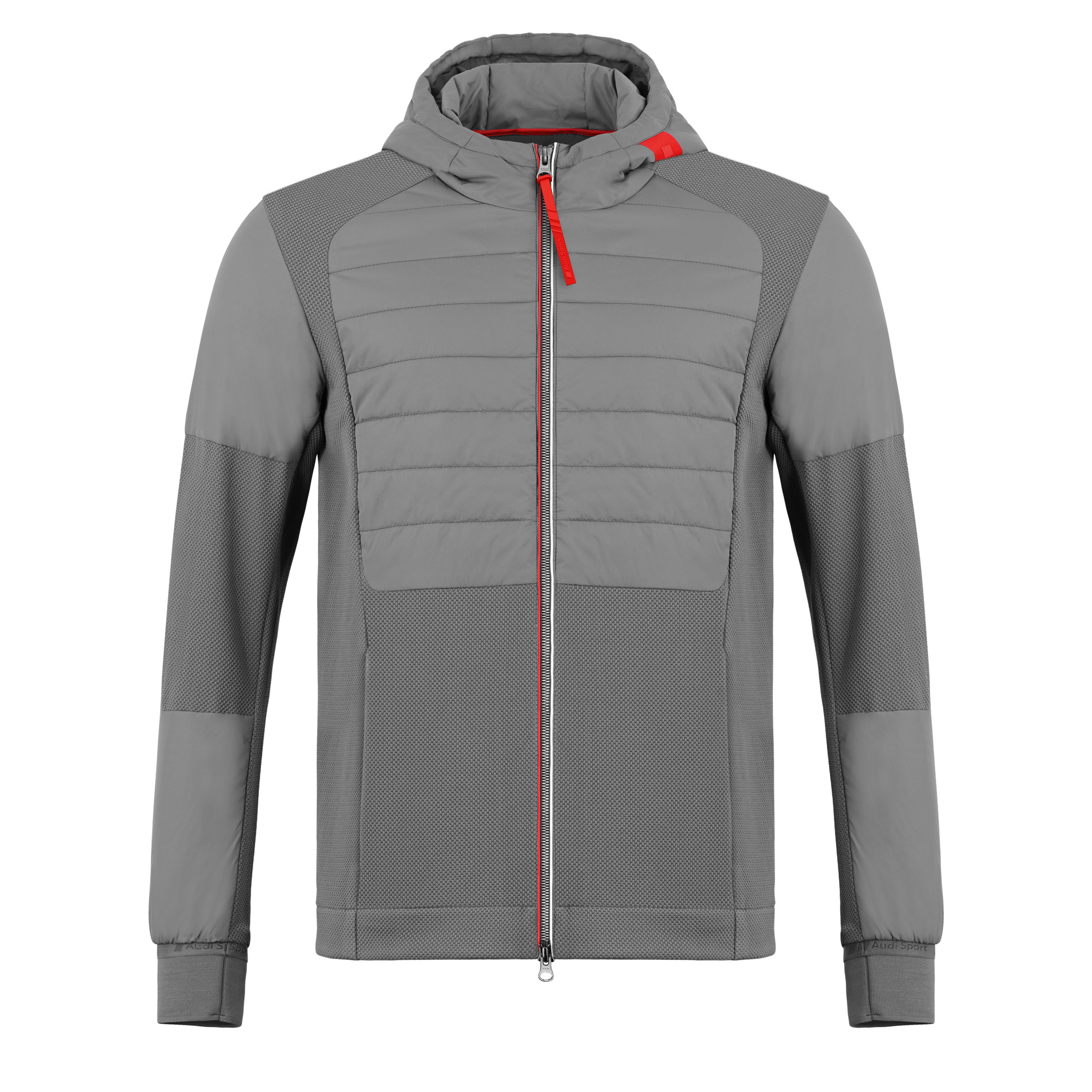 Original Audi Sport Hybridjacke Übergangsjacke Herren, grau