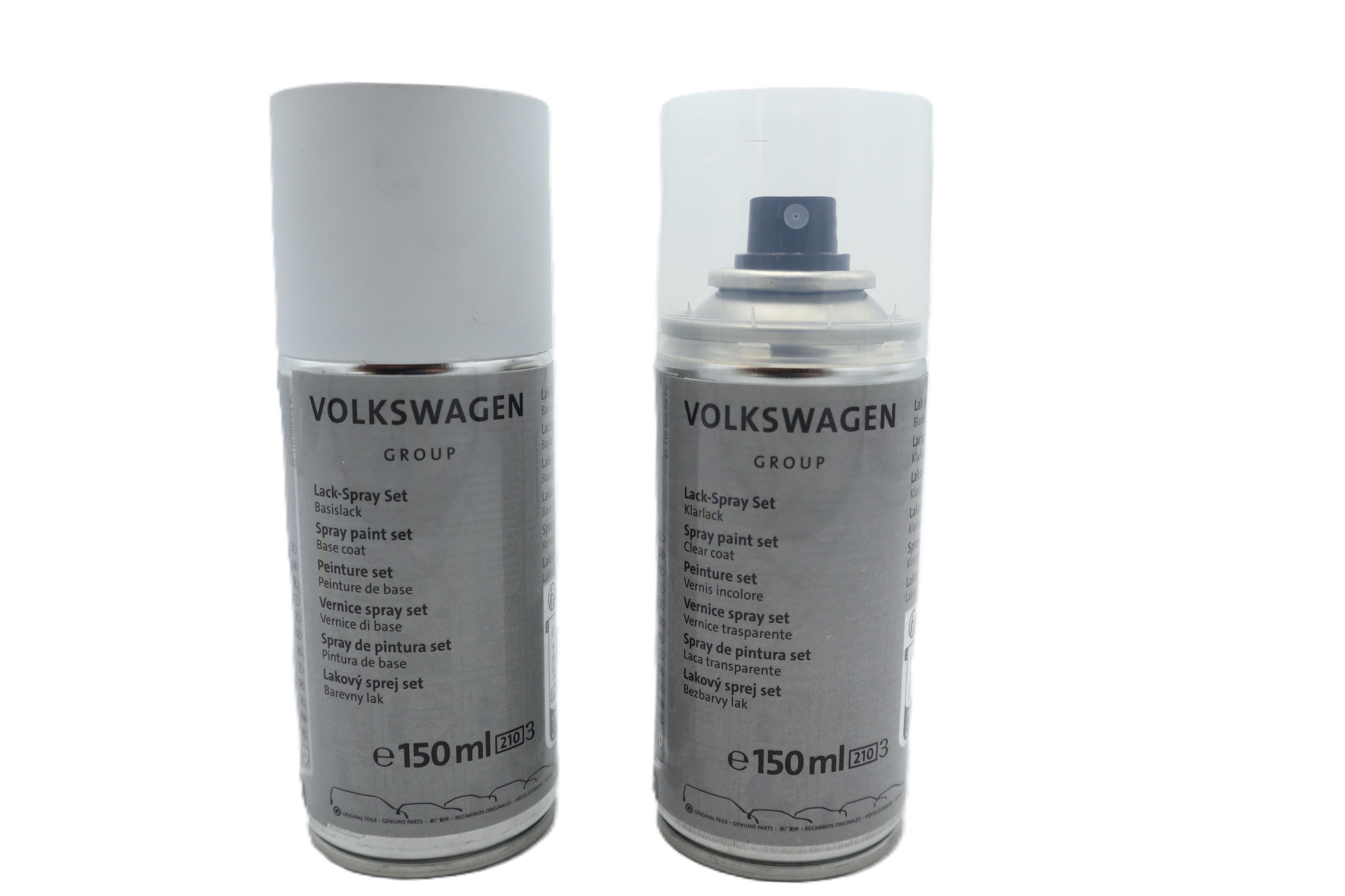 Original Audi VW Seat Skoda Lackspray Set LS9R gletscherweiss-metallic
