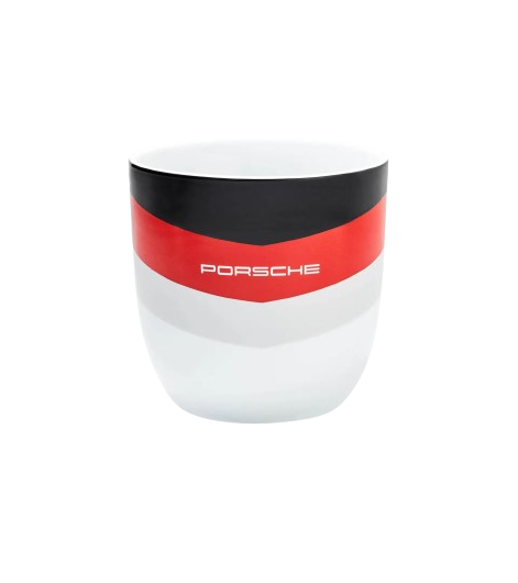 Original Porsche Tasse Motorsport schwarz rot weiß