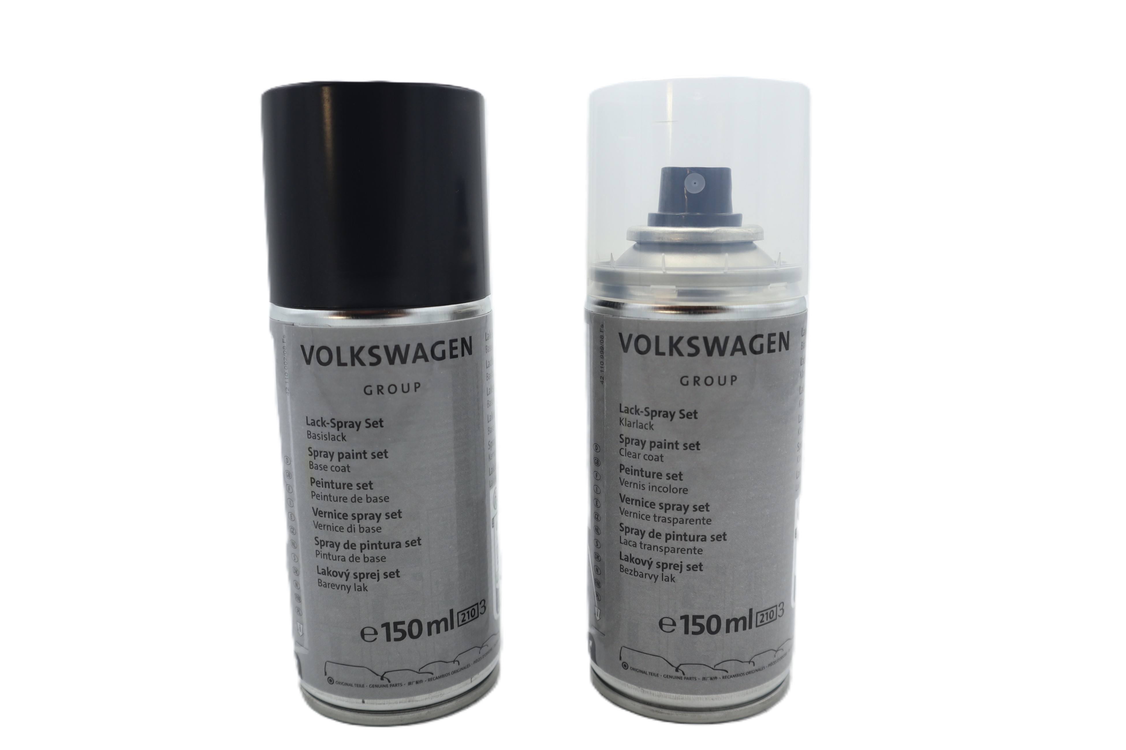 Original Audi VW Seat Skoda Lackspray Set LZ9Y Phantomschwarz-perleffekt