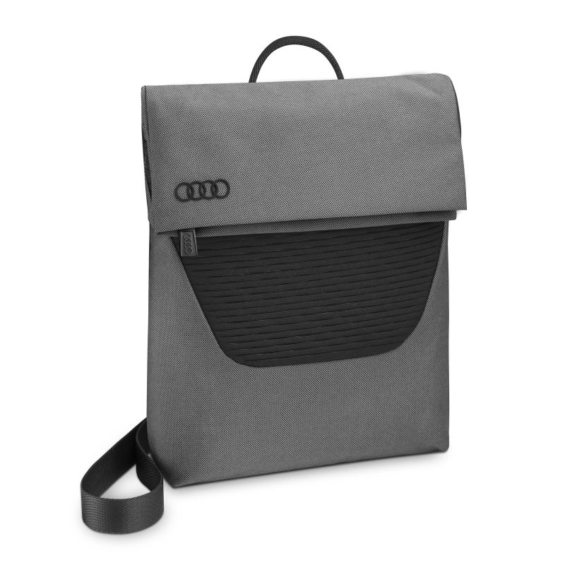 Original Audi Schultertasche Rucksack Freizeittasche Umhängetasche grau-schwarz