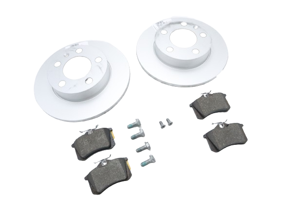Original VW Polo SEAT Ibiza Skoda Fabia Rapid Bremsscheiben Set inkl. Beläge hinten