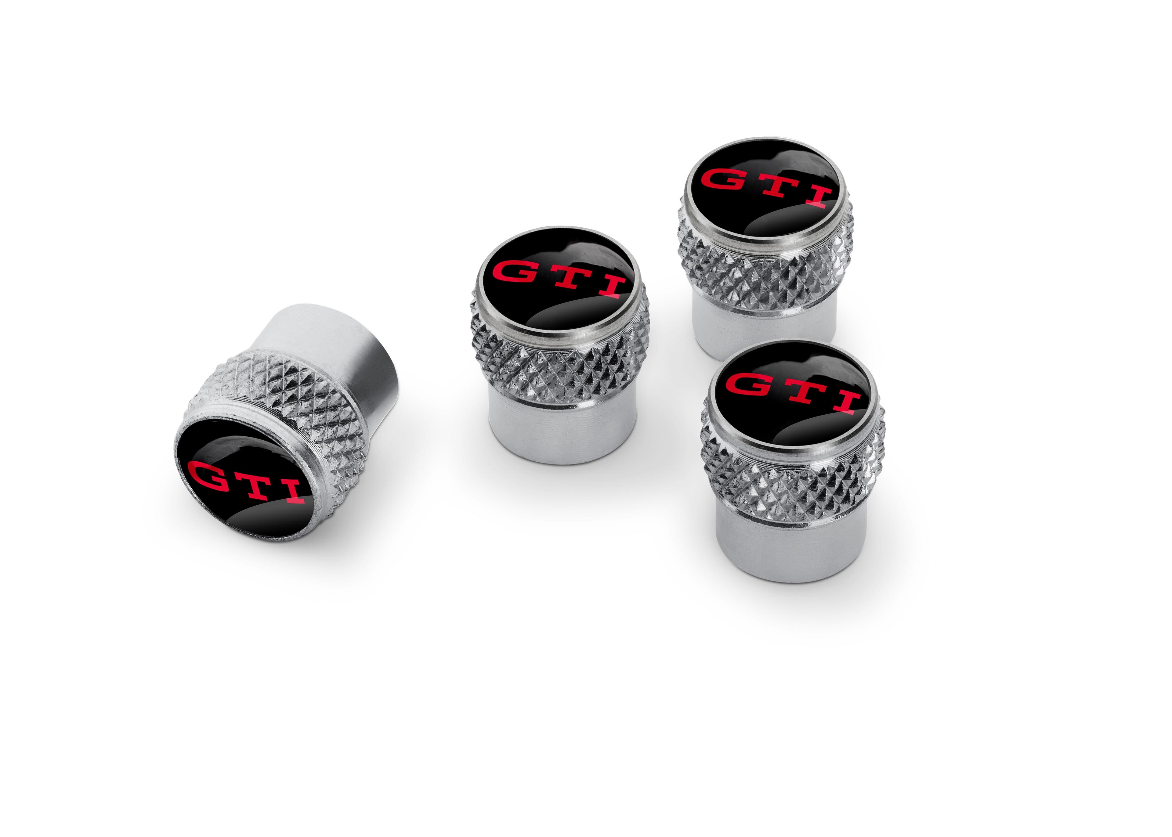 Original Volkwagen Golf Polo Up! Ventilkappen Set mit GTI Logo