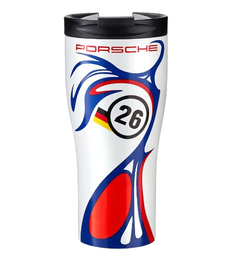 Original Porsche Thermobecher - GT1 Wappen Logo Emblem Becher